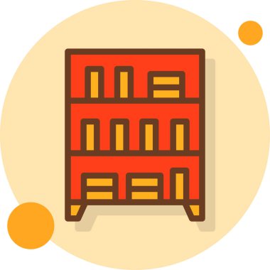 Dolap. Web simgesi basit illüstrasyon