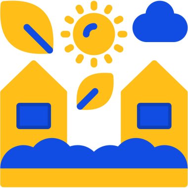 hava durumu web simgesi vektör illüstrasyonu