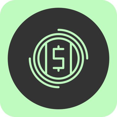 vektör dolar simgesi, illüstrasyon