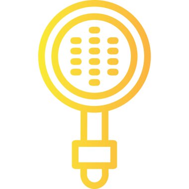 Sarı bir simgenin vektör illüstrasyonu