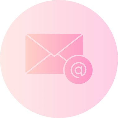 E-posta. Web simgesi basit illüstrasyon