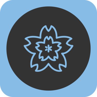 Dekoratif süs ikonu. vektör illüstrasyonu