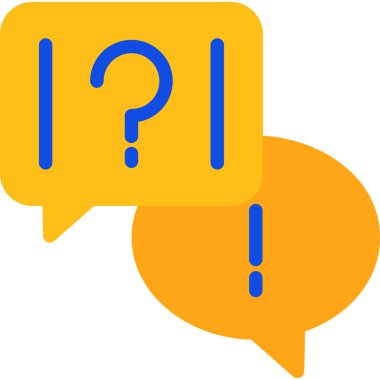 Konuş. Web simgesi basit illüstrasyon