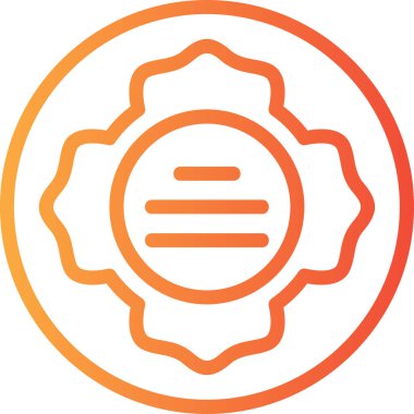 Bir Çin fener ikonunun vektör çizimi