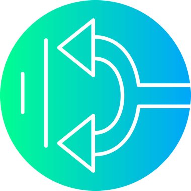 Modern bir simgenin vektör illüstrasyonu