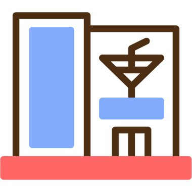 kahve ikonu vektör illüstrasyonu