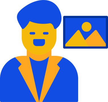 Avatar simgesi, vektör illüstrasyonu