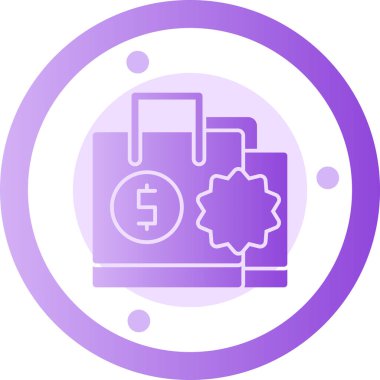 Dolar. Web simgesi basit illüstrasyon