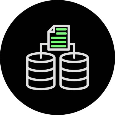 veri merkezi simgesi modaya uygun izole edilmiş arkaplan