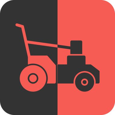 Traktör ikon vektör illüstrasyonu