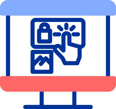 Yiyecek ve içecek ikonunun vektör illüstrasyonu