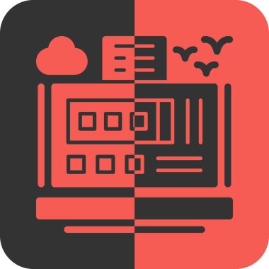 seo modern simgesinin vektör illüstrasyonu