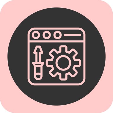 Simge vektör illüstrasyonu ayarlanıyor