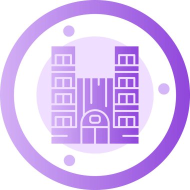 şehir vektör simgesi dizaynı oluşturuluyor