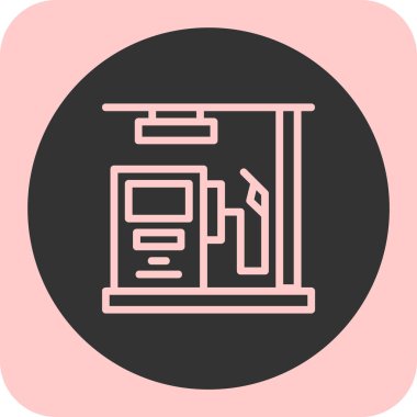 vektör lcd simgesi illüstrasyonu