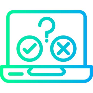 İşaretleme simgesi vektör illüstrasyonunu kontrol et