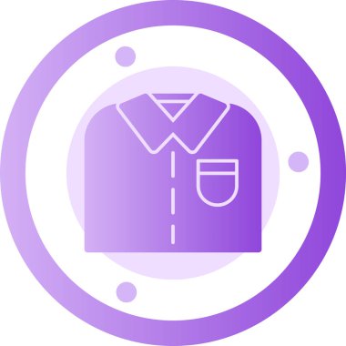 Ceket. Web simgesi basit illüstrasyon