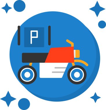 Bir kamyon simgesinin vektör çizimi