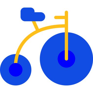 Bisiklet bisiklet simgesi düz stil