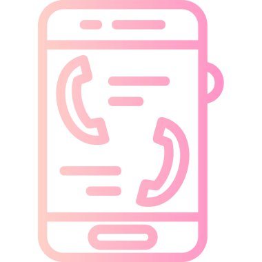 telefon simgesini arayın. Vektör çizim