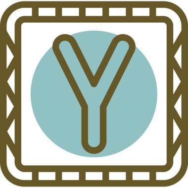 Modern b 'nin vektör illüstrasyonunda müziğin eksik simgesi