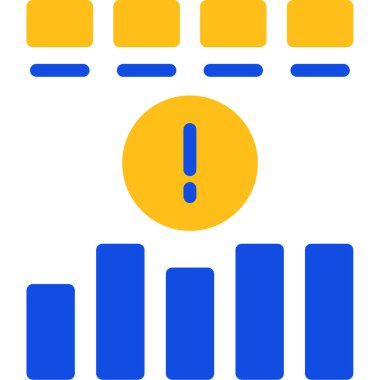 Ünlem işareti simgesi. vektör illüstrasyonu