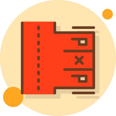 Dosya. Web simgesi basit illüstrasyon