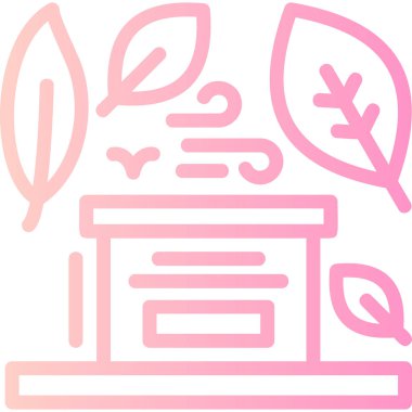 Bir bitki simgesinin vektör illüstrasyonu