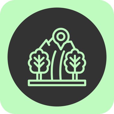 Vektör Ağacı Simgesi illüstrasyonu