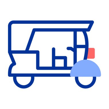 Düz vektör çizim dizaynlı dağıtım aracı