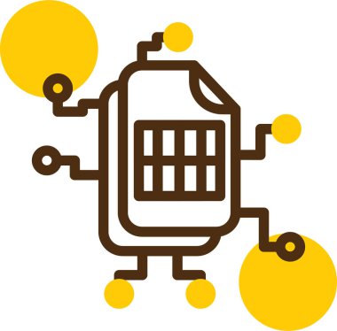 Çizgi film simgesinin vektör çizimi