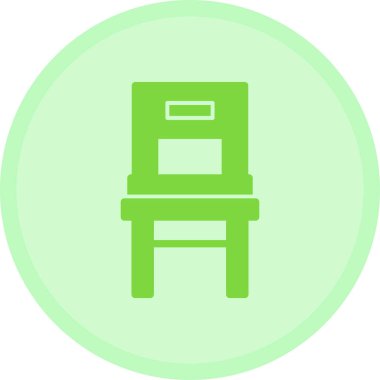 Ofis koltuğu ikonu. vektör illüstrasyonu