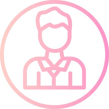 İnsanların vektör illüstrasyonu simgesi, kullanıcı simgesi