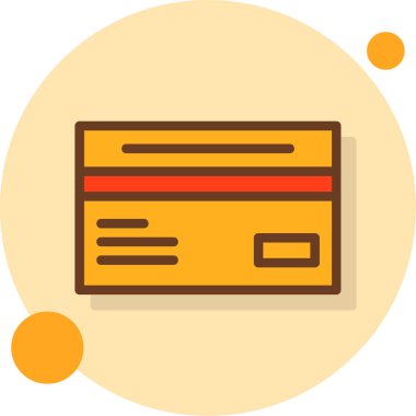 Düz stil kart simgesi