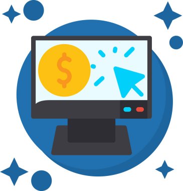 İnternet para ekommerce simgesi