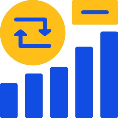 analitik iş grafiği simgesi - taslak biçimi