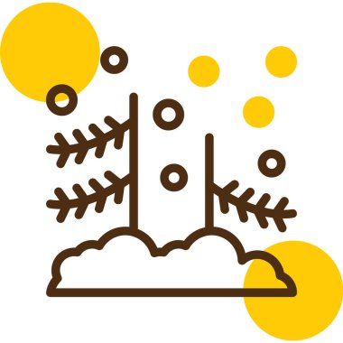 Sonbahar mevsimi ikonu vektör illüstrasyonu