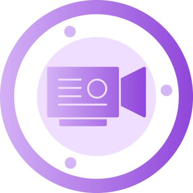 Kamera simgesi, vektör illüstrasyonu