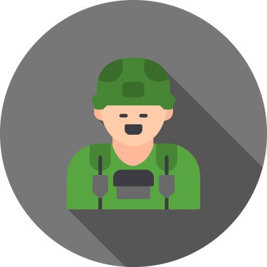 asker simgesi vektör illüstrasyonu