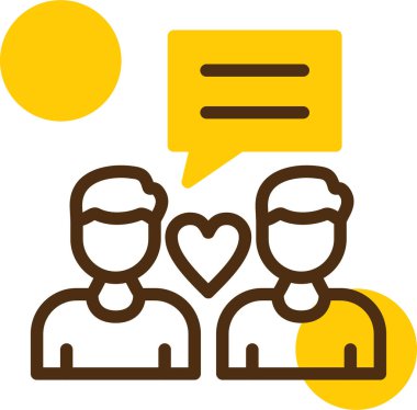 Konuş. Web simgesi basit illüstrasyon