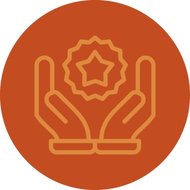 Bir ağaç simgesinin vektör illüstrasyonu