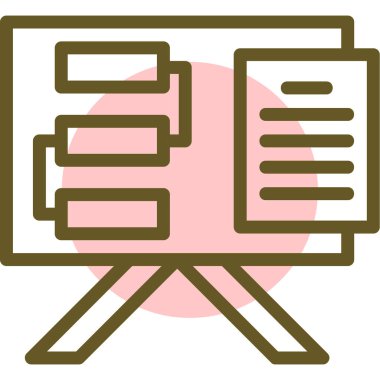 Belge. Web simgesi basit illüstrasyon