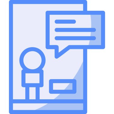 Sohbet yorum mesajı simgesi