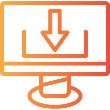 İndir. Ağ simgesi. resimleme