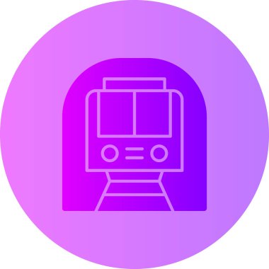 tren. Web simgesi basit illüstrasyon