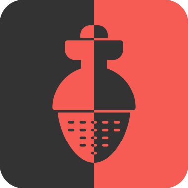 Tek bir ikon su damlasının vektör çizimi