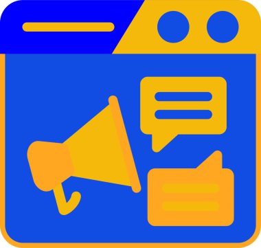 Hoparlör web simgesi, basit vektör illüstrasyonu