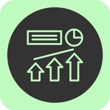 İş ve finans simgesinin vektör illüstrasyonu