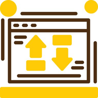 Tarayıcı veri sunucusu simgesi doldurulmuş ana hatlar biçiminde