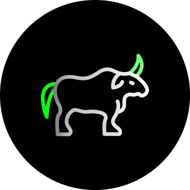 inek simgesi vektör illüstrasyonu